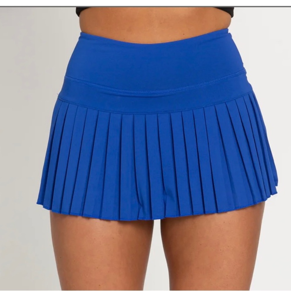 Gold Hinge Cobalt Pleated Tennis Skort NWT